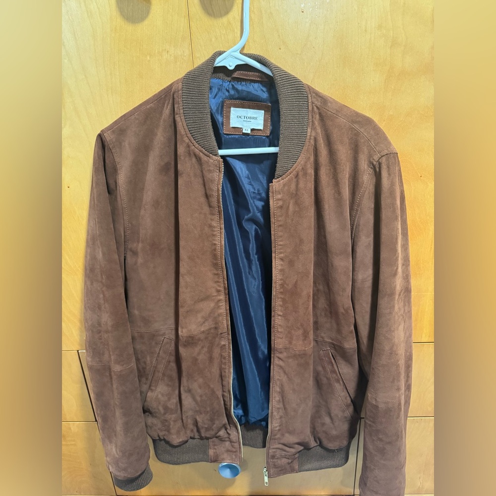 Octobre Editions Men’s Bomber brown suede